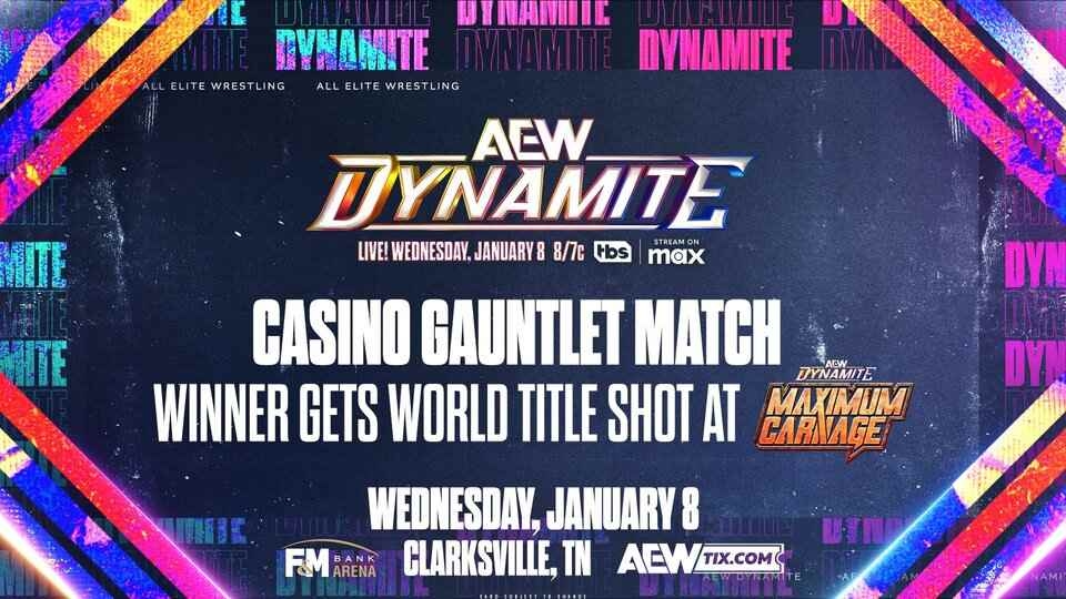 Casino Gauntlet Match to Determine AEW World Title Contender Announced for  Dynamite (Jan 8)