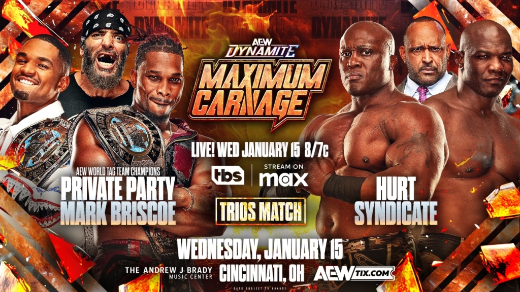 Private Party & Mark Briscoe vs. The Hurt Syndicate Announced For 1/15 AEW  Dynamite, Updated Card - Wrestlezone