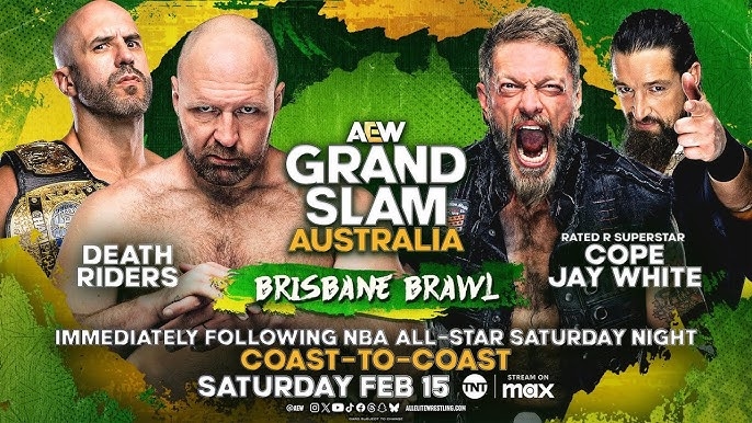 WWE 2K24 Death Riders Vs. Cope & Jay White | Brisbane Brawl | AEW Grand  Slam Australia 2025 - YouTube