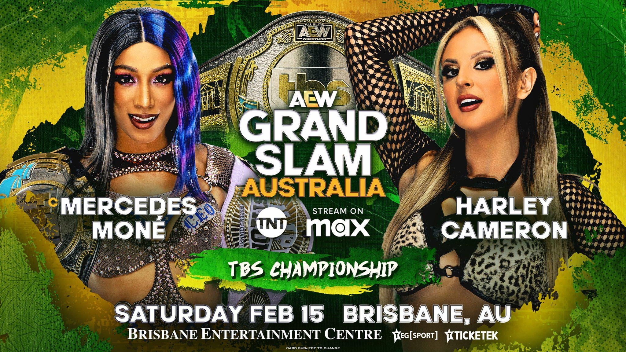 Mercedes Moné vs Harley Cameron for TBS Championship officially announced  for AEW Grand Slam Australia : r/SquaredCircle