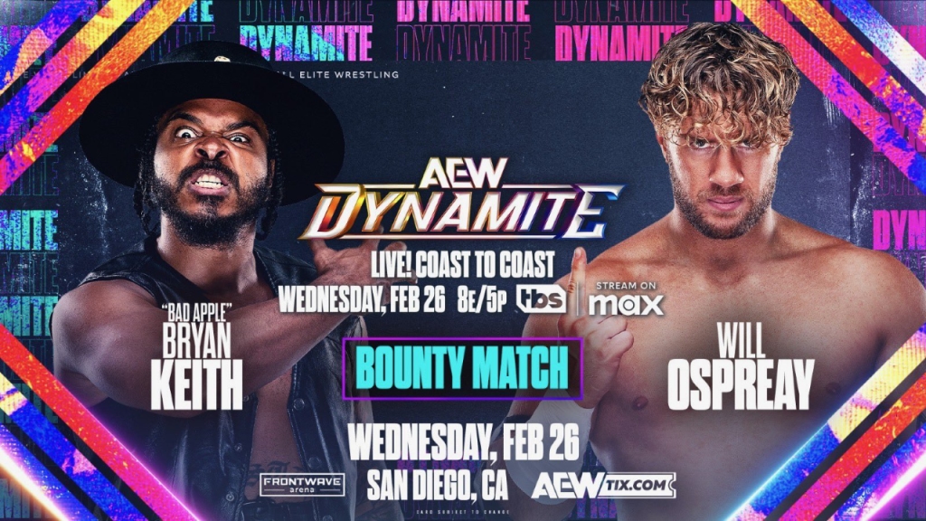 Will Ospreay vs. Bryan Keith & More Announced For 2/26 AEW Dynamite,  Updated Card