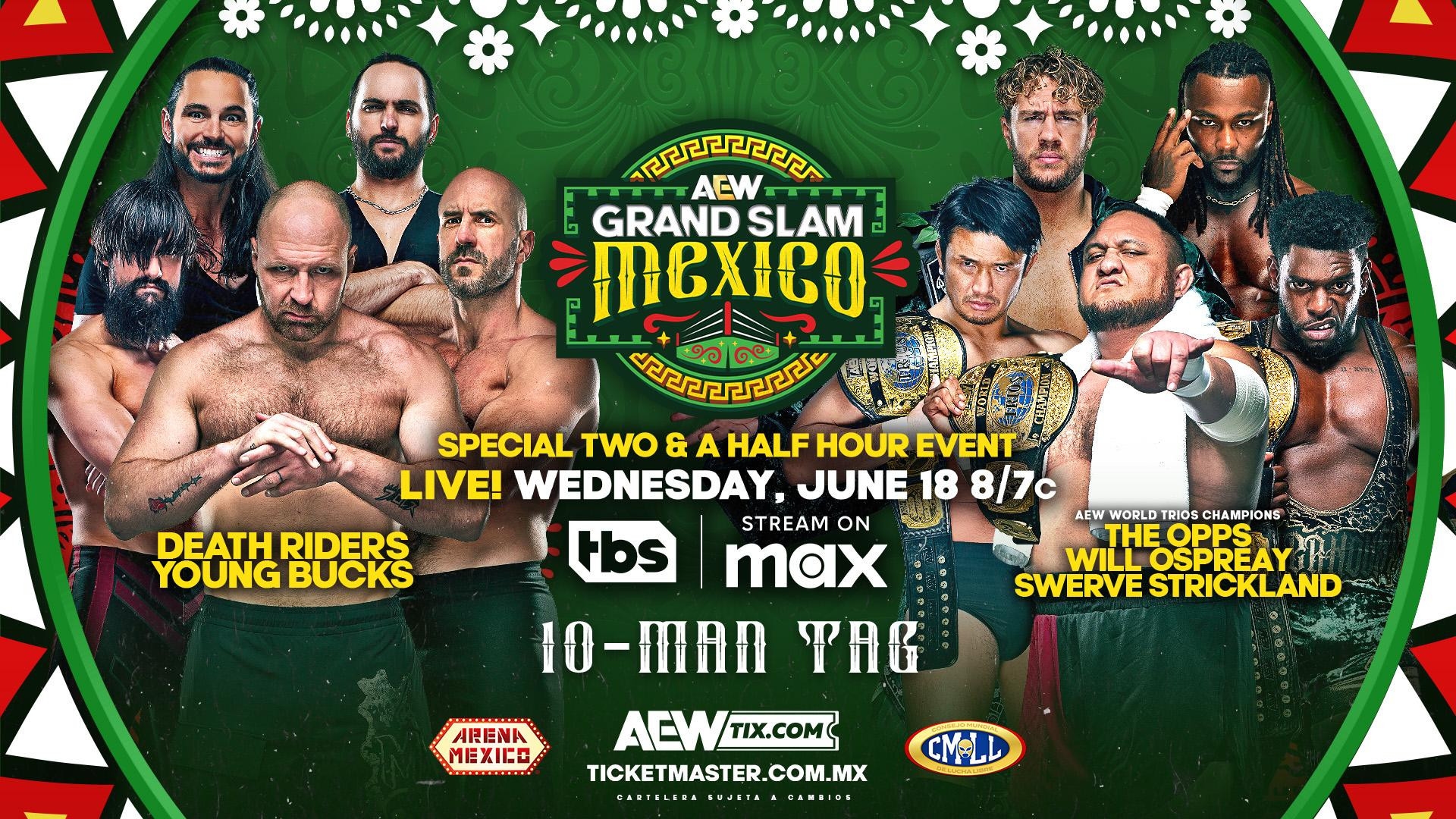 AEW Grand Slam: Mexico (6/18) Results: Jon Moxley, MJF, Mistico, Mercedes Mone, More Compete | Fightful News
