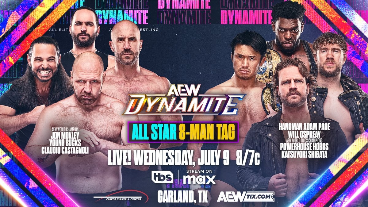 AEW Dynamite live results: All Star eight-man tag - F4W/WON