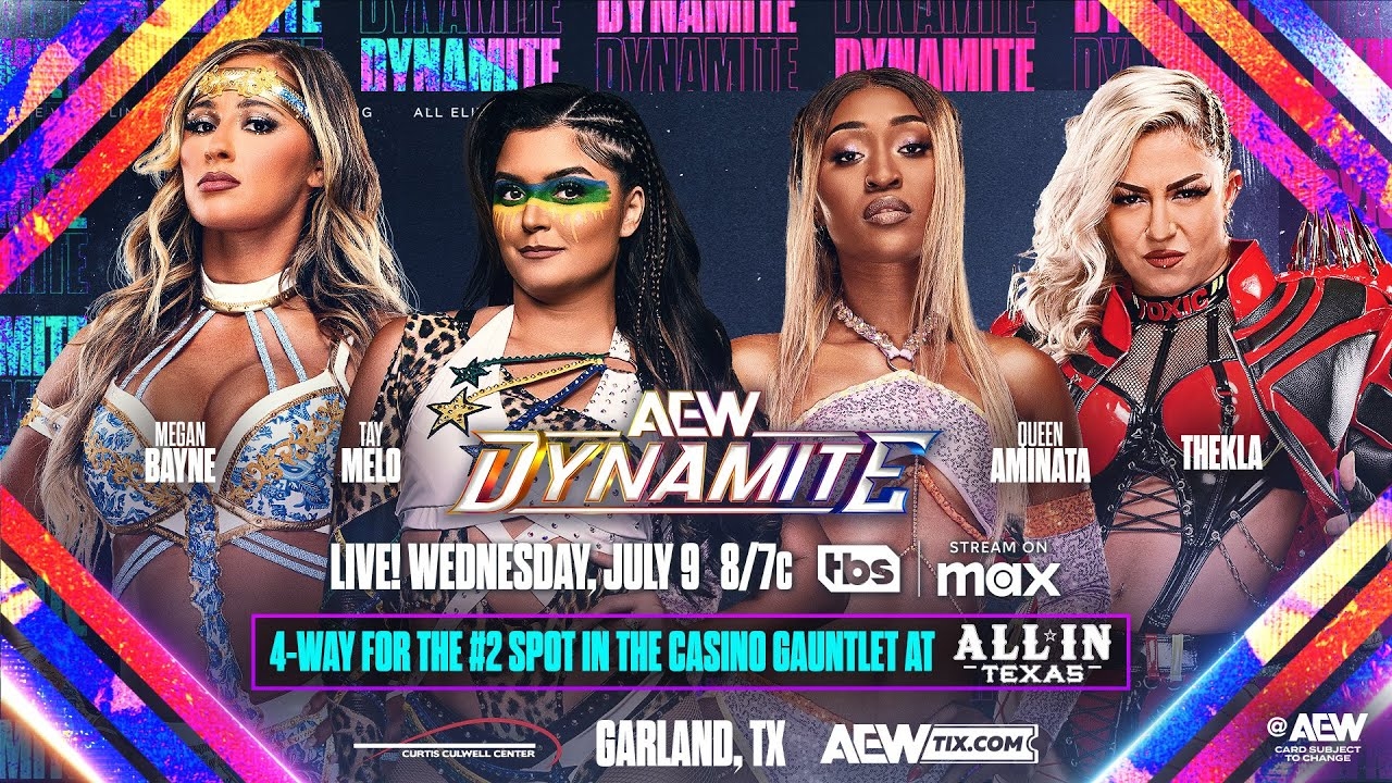 WWE 2K25 Megan Bayne Vs. Tay Melo Vs. Queen Aminata Vs. Thekla - AEW Dynamite 7/9/25
