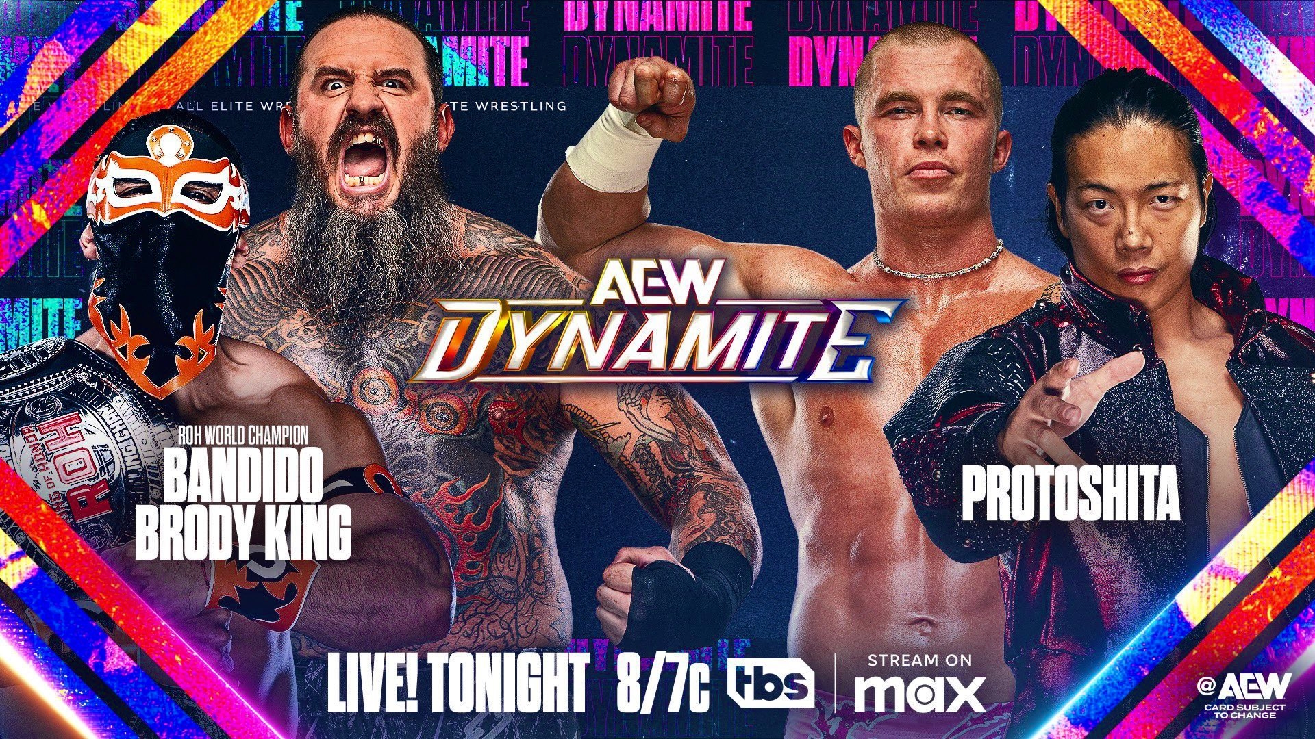 ⛧ on X: "Bandido & Brody King vs Protoshita AEW: Dynamite (2025) 7700 Rating: **** https://t.co/Zu6hwmIagN" / X