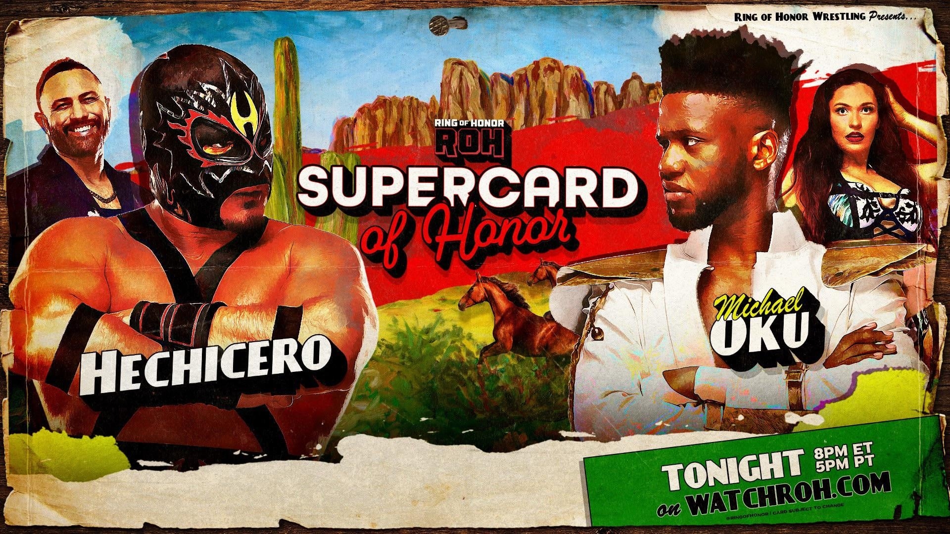 Michael Oku vs Hechicero added to Supercard of Honor : r/AEWOfficial
