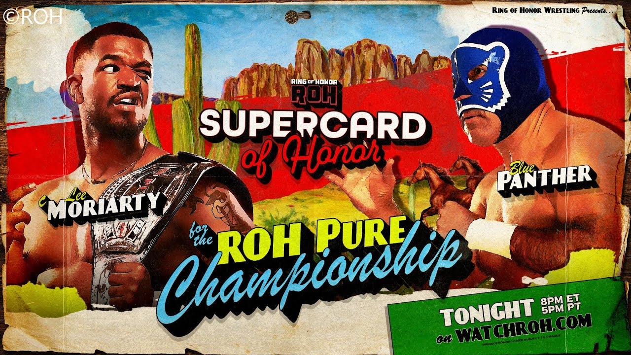 Lee Moriarty (c) v Blue Panther / ROH Pure Title Match / ROH Supercard of Honor 2025 / WWE 2K25
