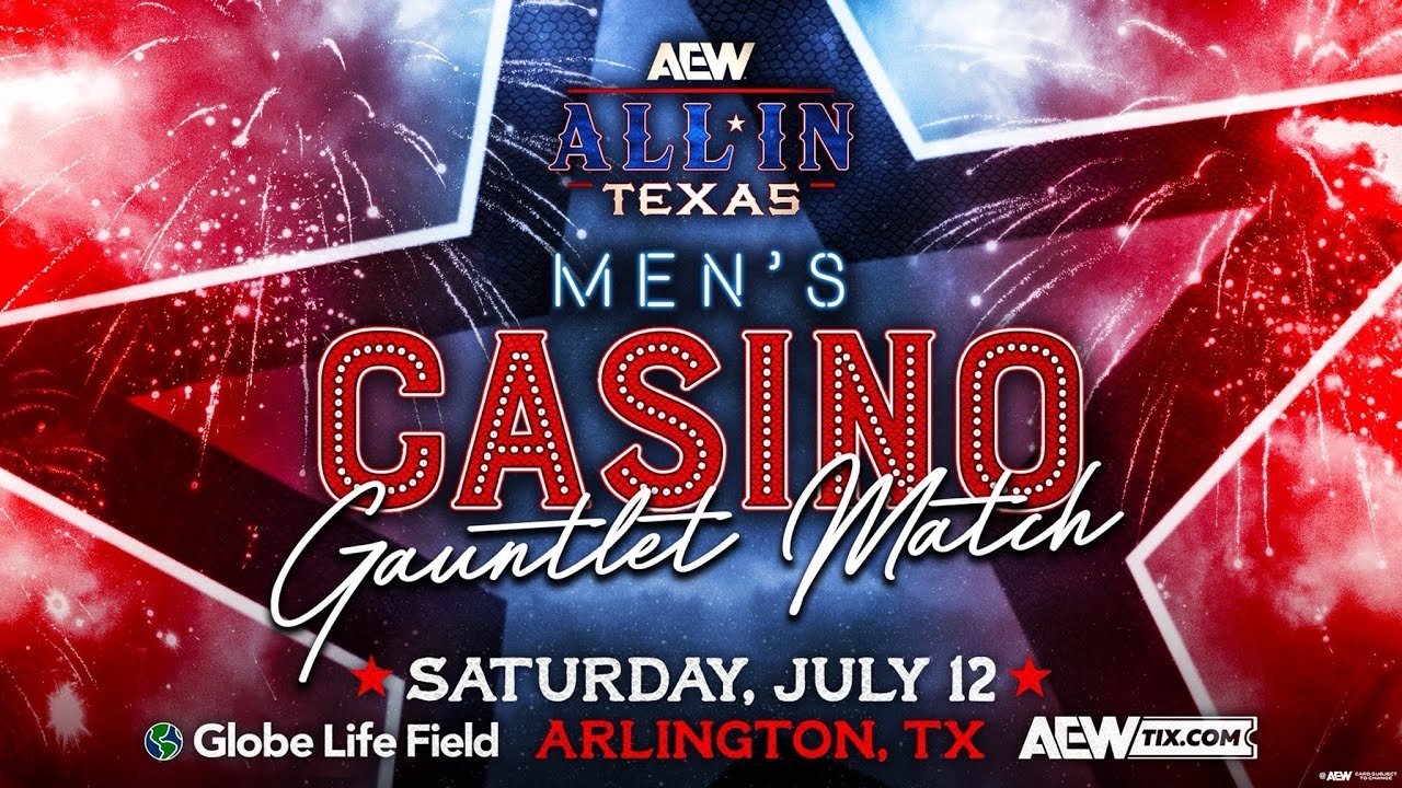 AEW All In Texas Men's Casino Gauntlet (SIM) - YouTube