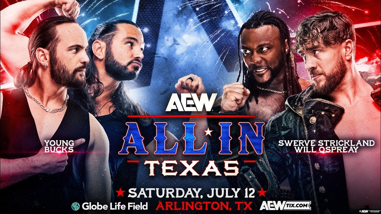 FULL MATCH - Will Ospreay & Swerve Strickland vs. The Young Bucks: AEW All In Texas 2025