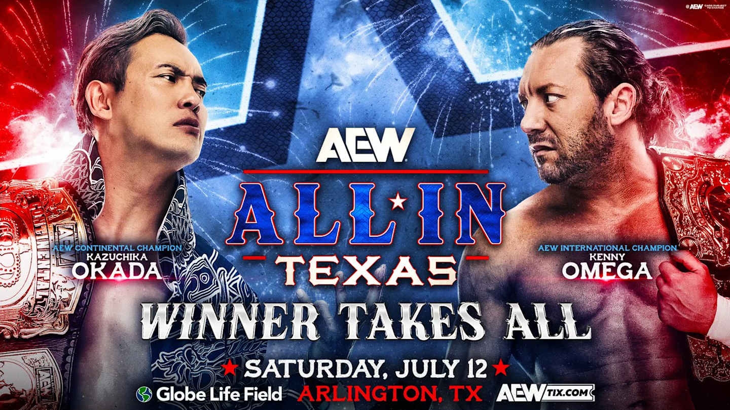 Kenny Omega vs. Kazuchika Okada Winner Take All Match Official For AEW All In 2025