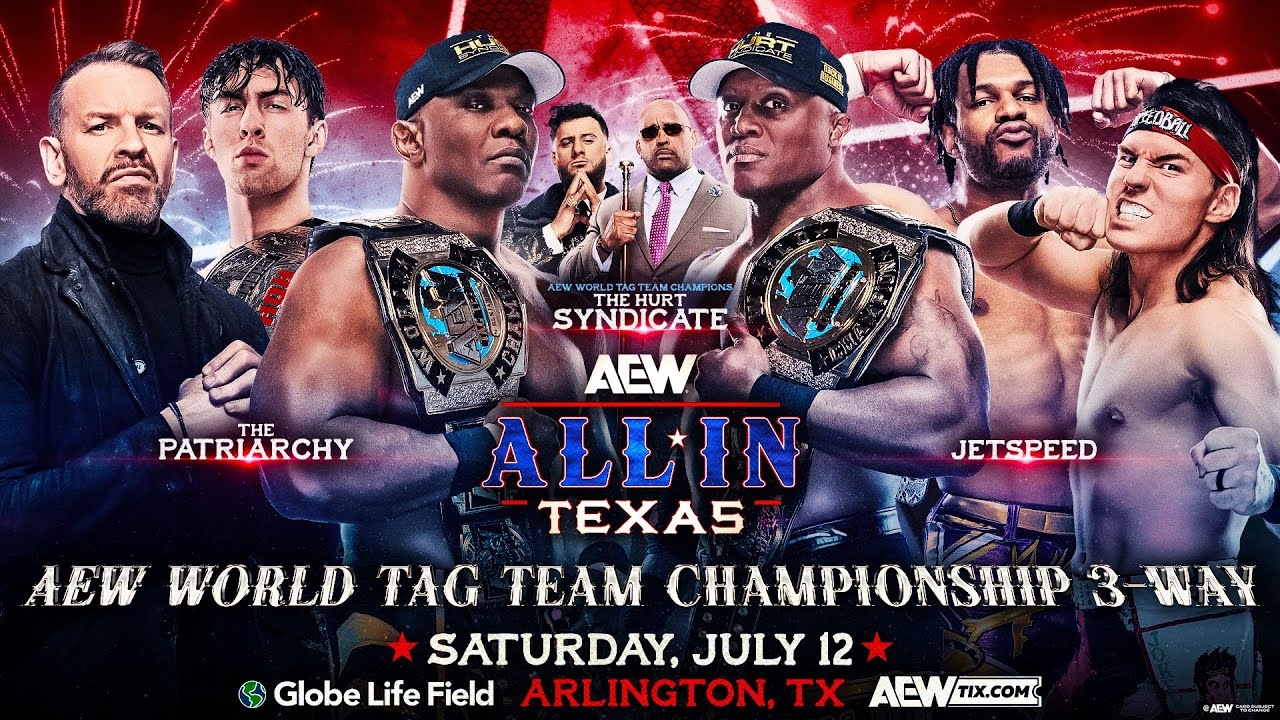 WWE 2K25 Patriarchy Vs. Hurt Syndicate Vs. JetSpeed - AEW Tag Team Title - AEW All In Texas 2025