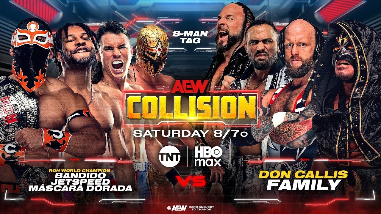 WWE 2K25 Bandido, JetSpeed & Mascara Dorada Vs. Don Callis Family - AEW  Collision 7/19/25