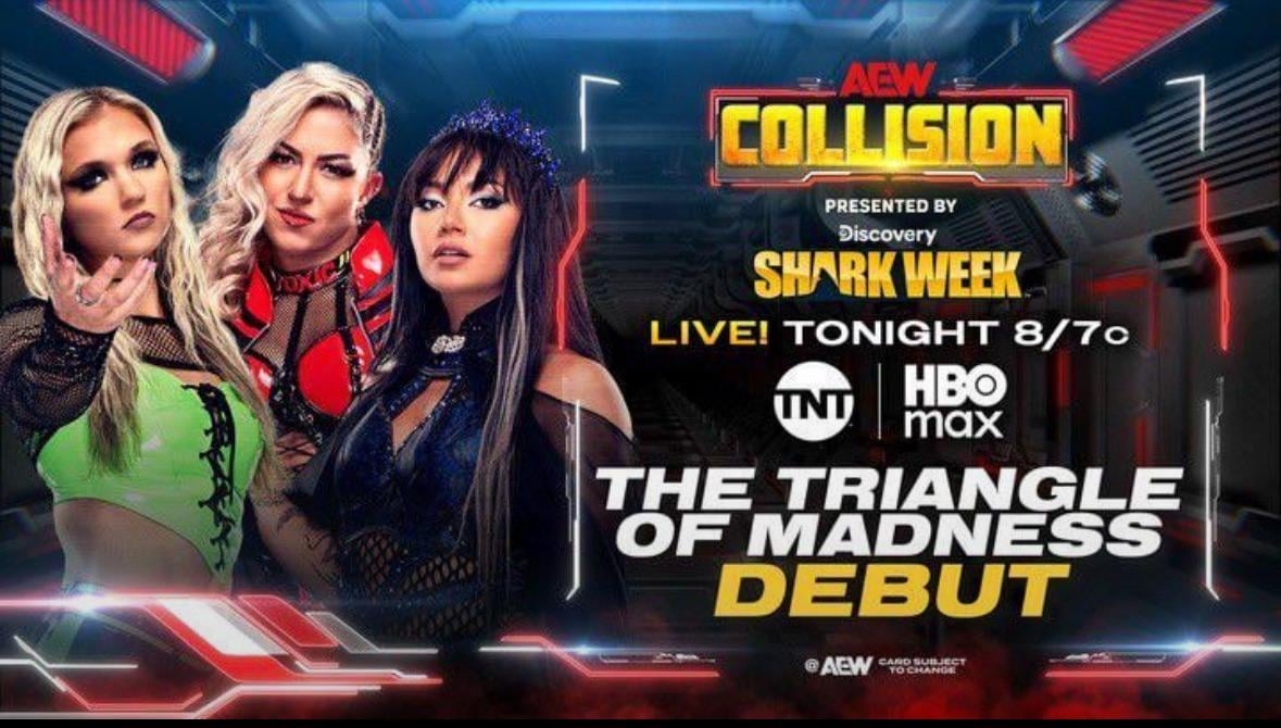 Triangle of Madness debuts tonight 🕷️ : r/AEWOfficial