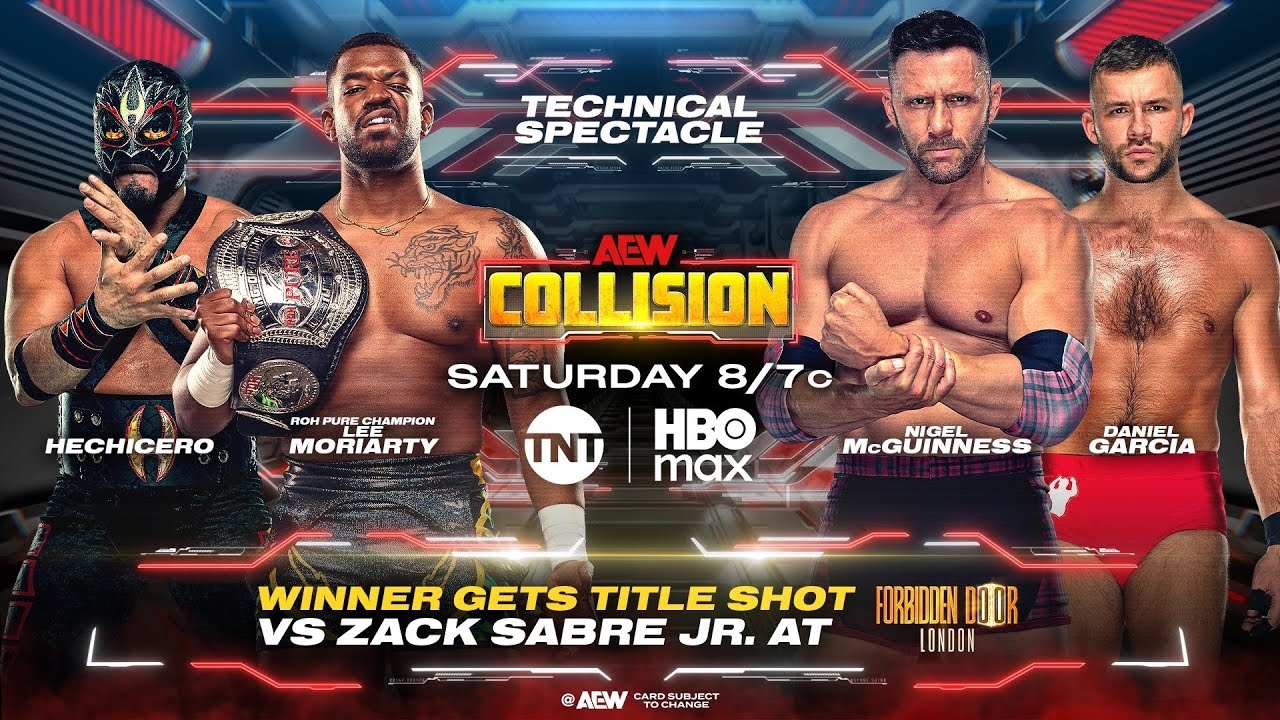 WWE 2K25 Hechicero Vs. Lee Moriarty Vs. Nigel McGuinness Vs. Daniel Garcia - AEW Collision 8/16/25
