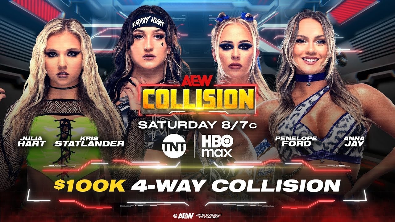 WWE 2K25 Julia Hart Vs. Kris Statlander Vs. Penelope Ford Vs. Anna Jay - AEW Collision 8/16/25