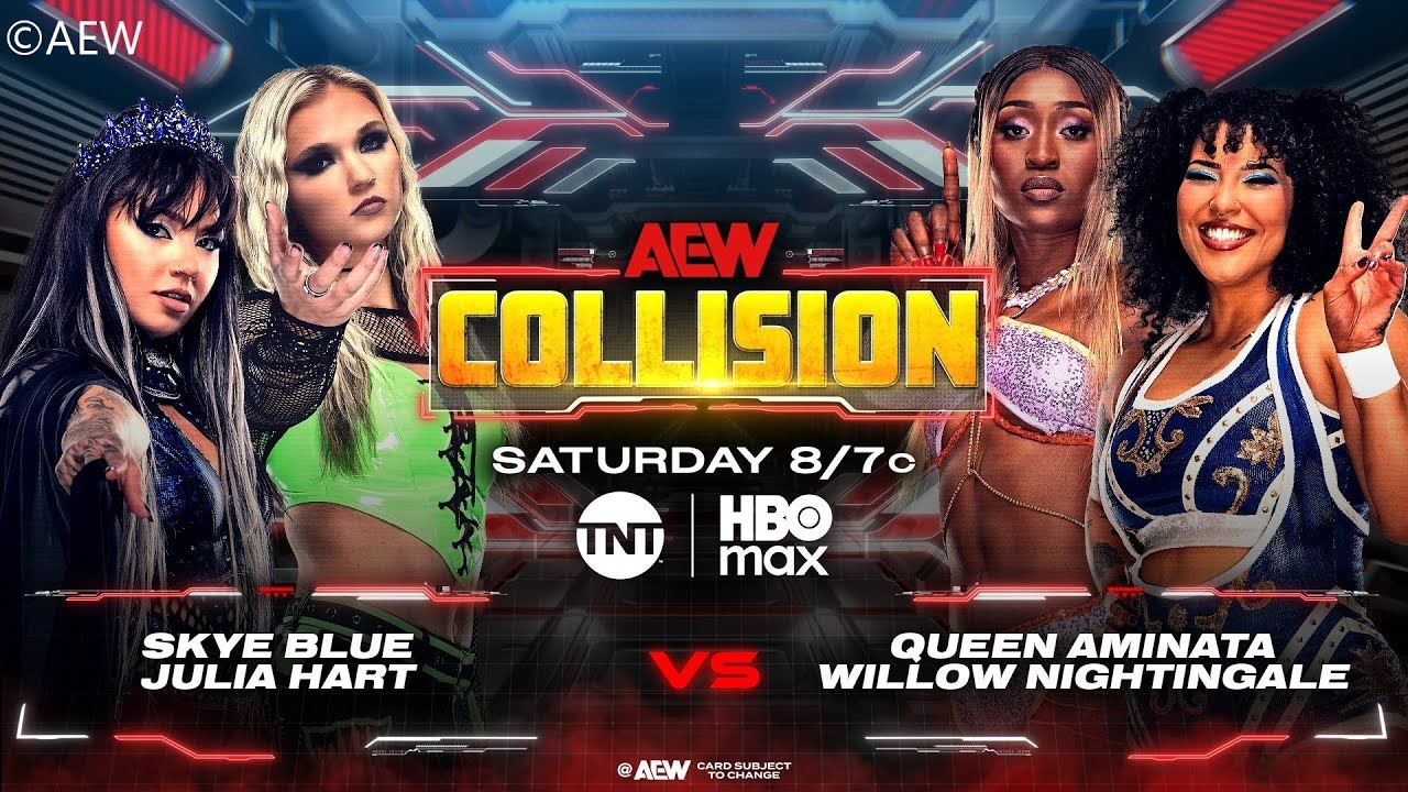 Queen Aminata & Willow Nightingale v Triangle of Madness / Tag Match / AEW Collision #107 / WWE 2K25