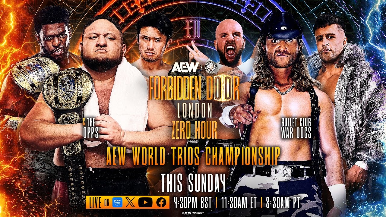 WWE 2K25 The Opps Vs. Bullet Club War Dogs - Trios Title - AEW x NJPW Forbidden Door 2025 Zero Hour