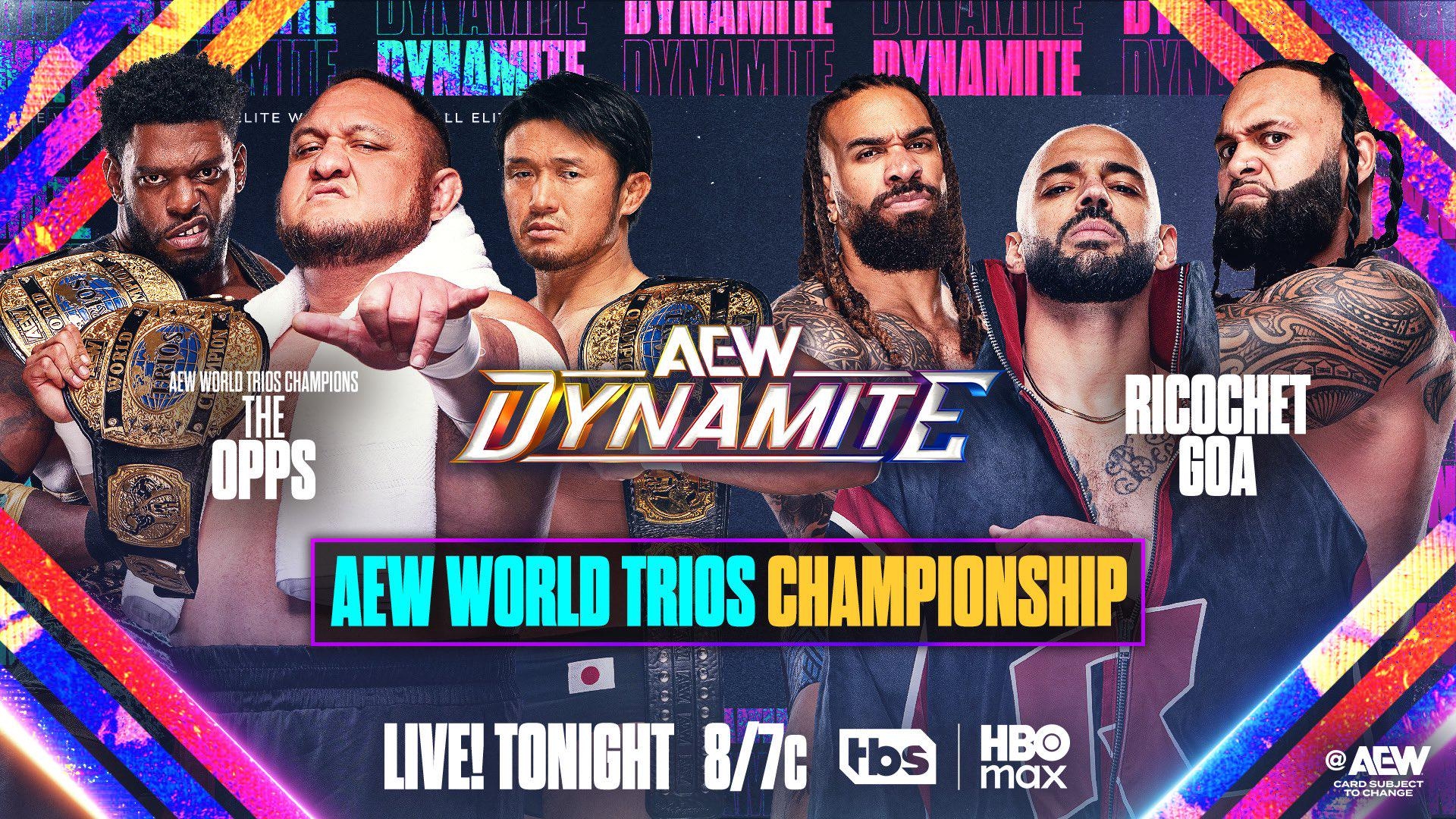 The Opps vs Ricochet & GOA added to Dynamite : r/SquaredCircle