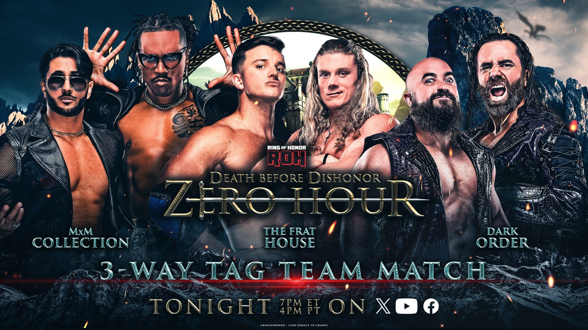 WrestlingAl on X: "MxM Collection vs. The Frat House vs. Dark Order #ROHDBD  Zero Hour https://t.co/yPwa7giNRB" / X