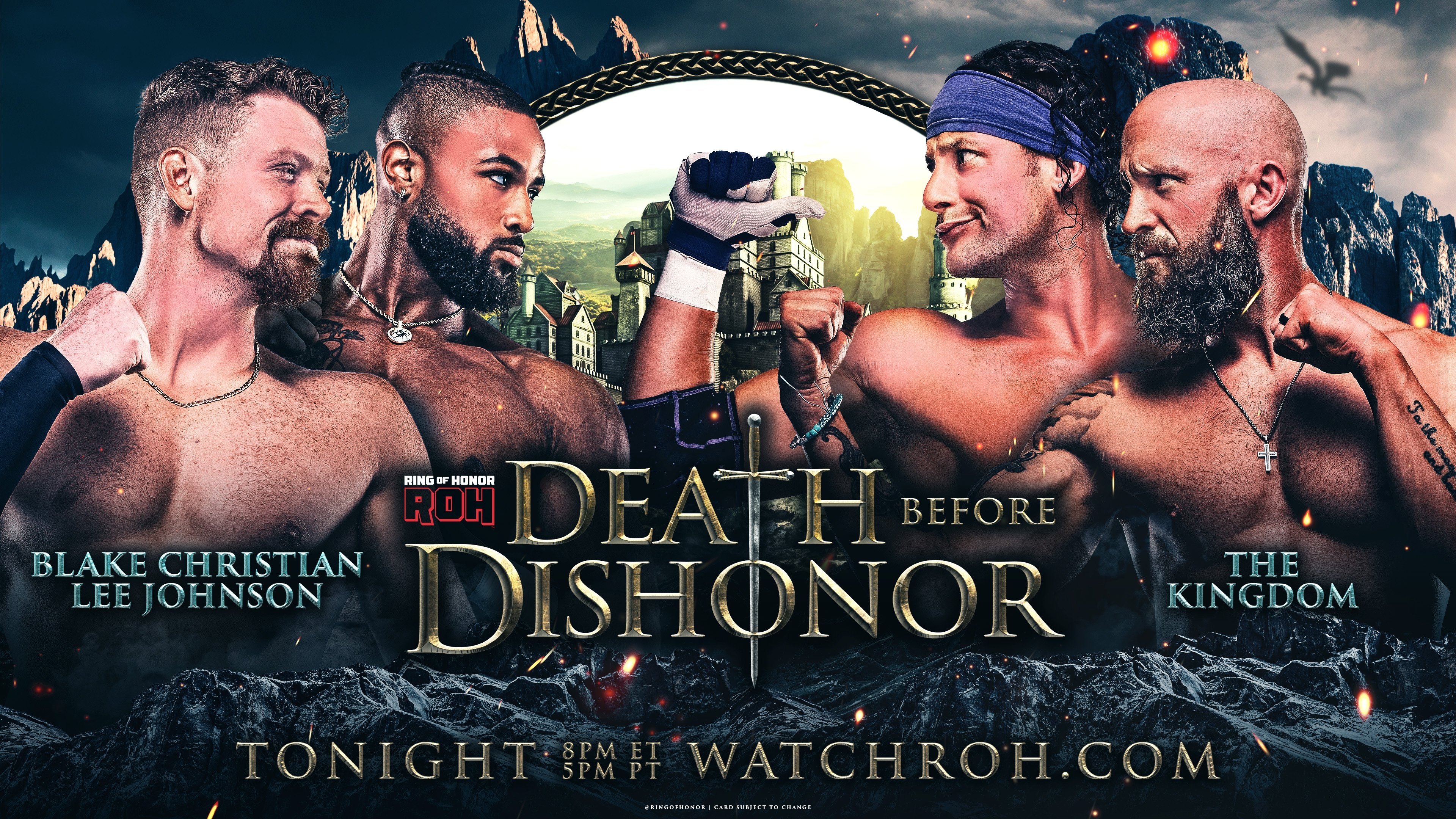 The House that Kami Built on X: "Swirl vs The Kingdom - Death Before  Dishonor 1/4 Can't get mad at an athletic crowd-pleasing spectacle. Blake  Christian has found his niche in AEW/ROH,
