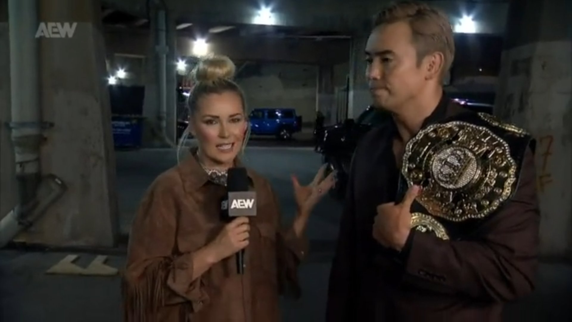 Cory on X: "Renee Paquette interview with AEW Unified Champion Kazuchika Okada #AEWDynamite https://t.co/oCeqTe8DJY" / X