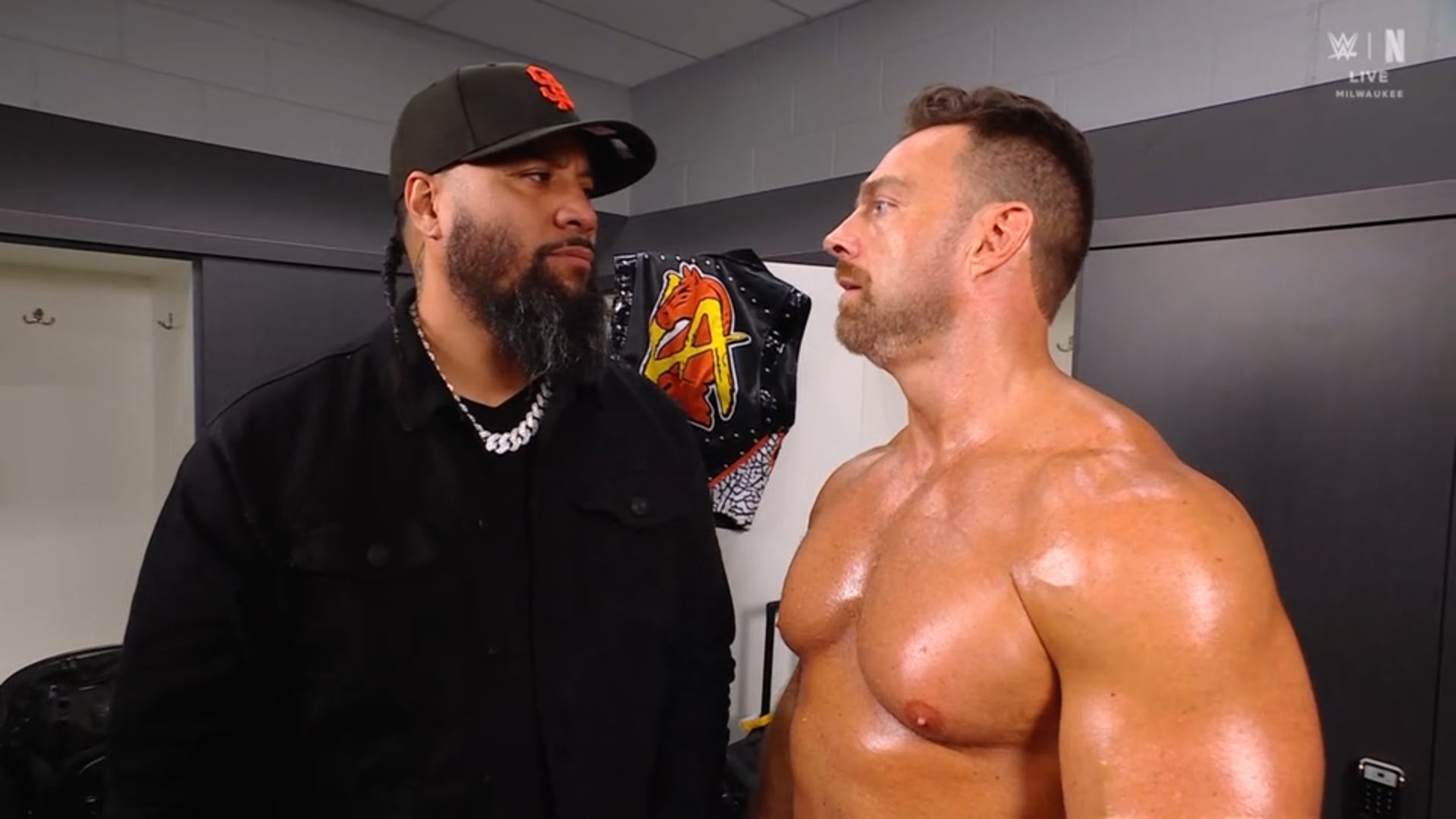 Cory on X: "Jimmy Uso and LA Knight backstage segment #WWERAW https://t.co/XuNScCjWSB" / X