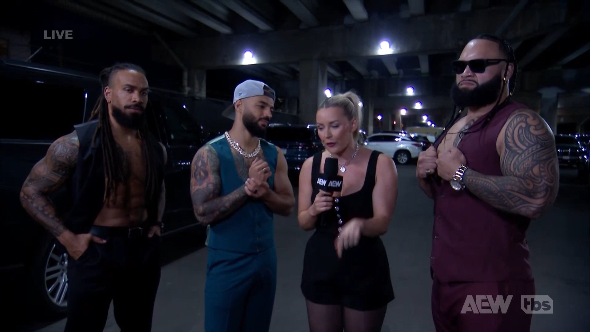 Cory on X: "Renee Paquette backstage interview with Ricochet and GOA  #AEWDynamite https://t.co/N8mSfqnIPy" / X