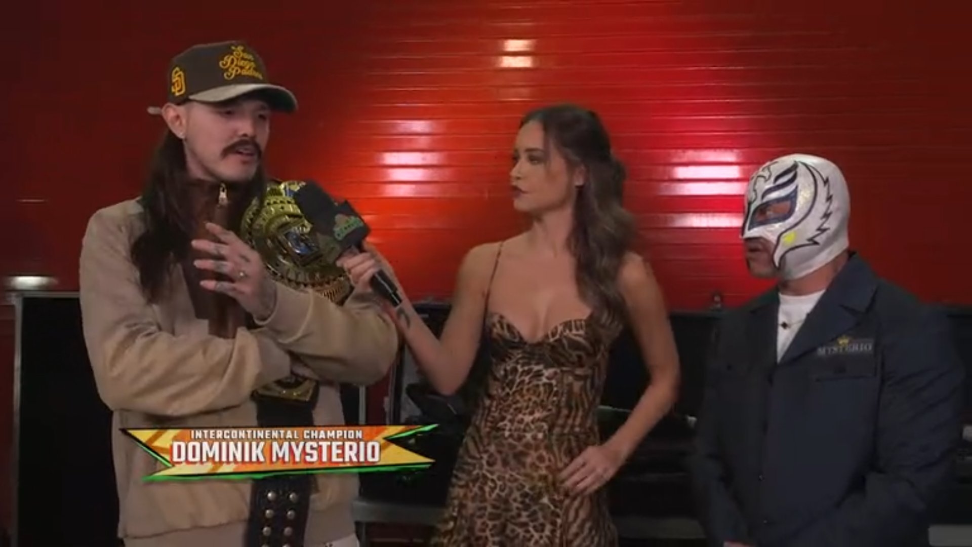 Cory on X: "Vero Rodriguez interview with Rey Mysterio interrupted by Dominik Mysterio #WorldsCollide https://t.co/mQOdV94kVU" / X
