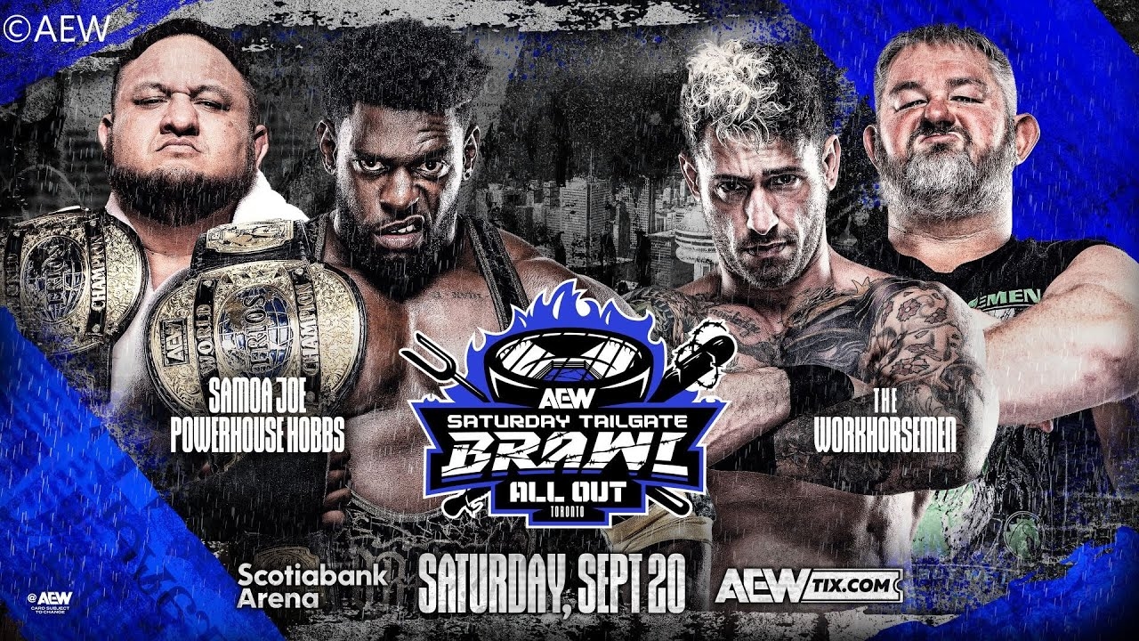 The Opps v The WorkHorsemen / Tag Team Match / AEW Saturday Tailgate Brawl: All Out 2025 / WWE 2K25