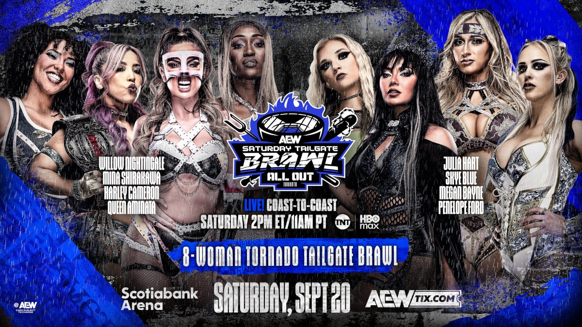 AEW Saturday Tailgate Brawl Results – Sept. 20, 2025 – All Out 2025 Pre-Show, 8-Woman Tailgate Brawl – TPWW
