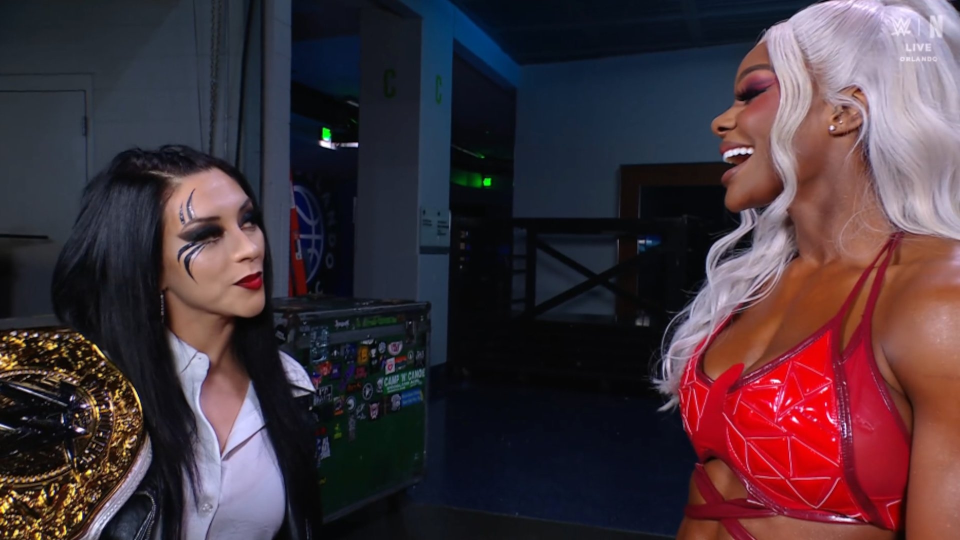 Fightful Wrestling on X: "Stephanie Vaquer meets Jade Cargill #SmackDown  https://t.co/FRMPtmrKOl" / X