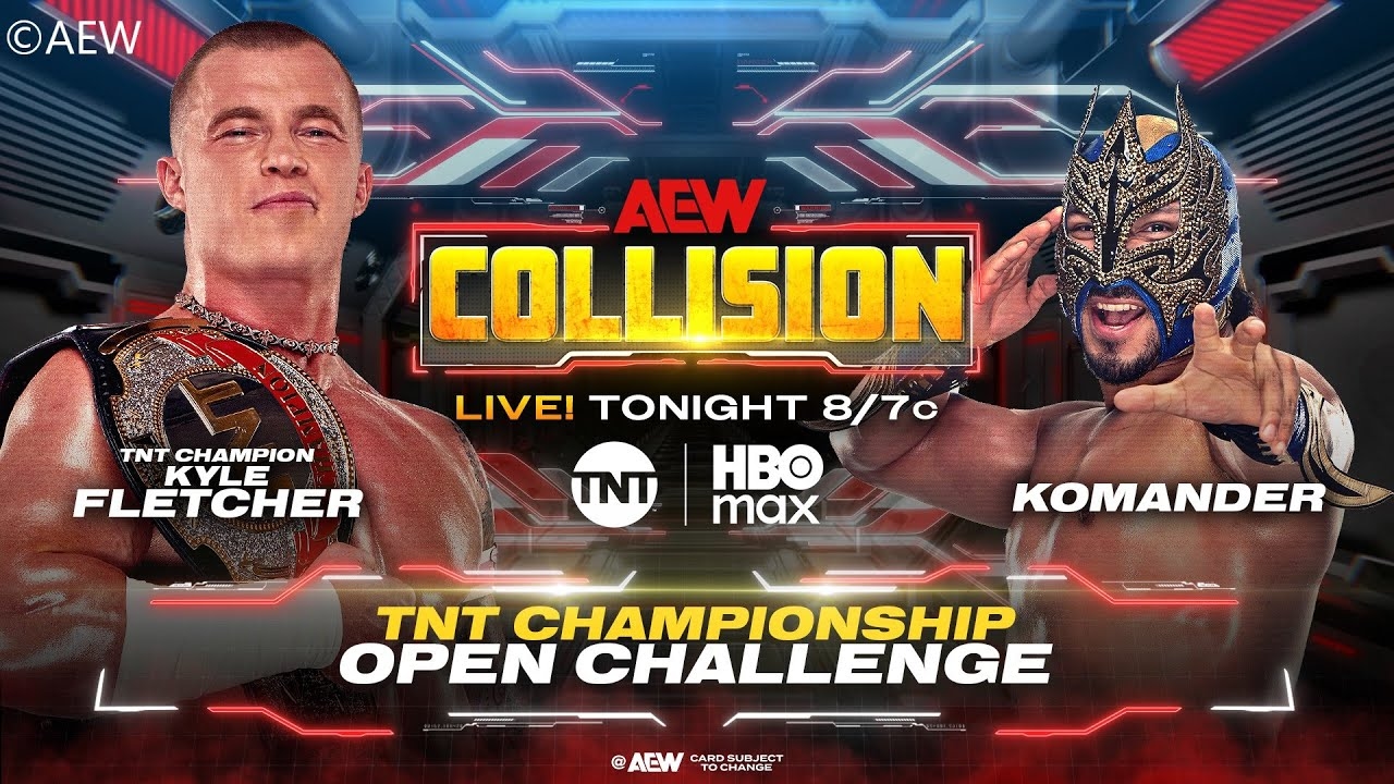 Kyle Fletcher (c) v Komander / AEW TNT Title Open Challenge Match / AEW Collision #112 / WWE 2K25