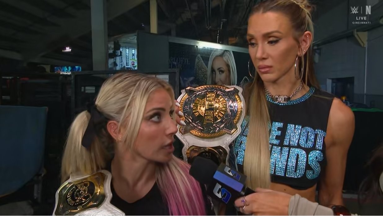 FabiShow on X: "Backstage interview with Alexa Bliss, Charlotte Flair and  Cathy Kelley #SmackDown https://t.co/RbDfSd56Fs" / X