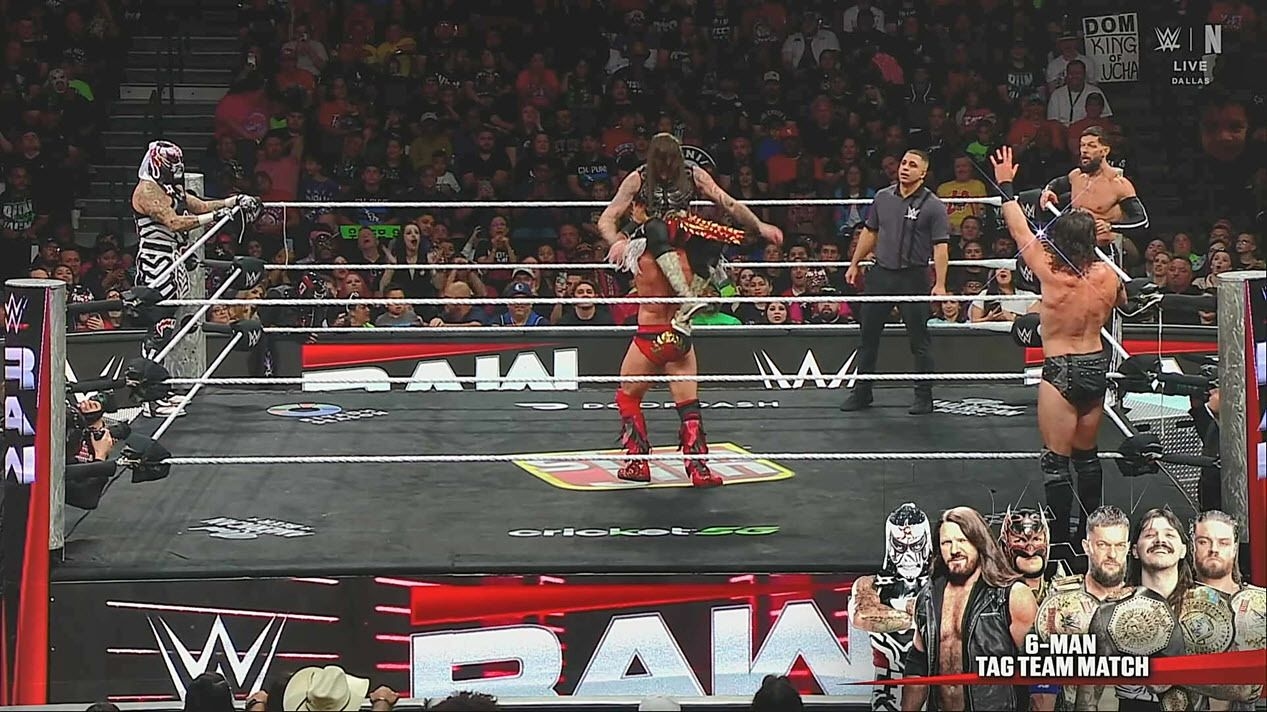 May be an image of ‎text that says '‎LIVE DALLAS ک ANE ኢነ S W WEHAW 6-MAN TAGTEAMMATCH TAG ΤΕΑM MATC‎'‎