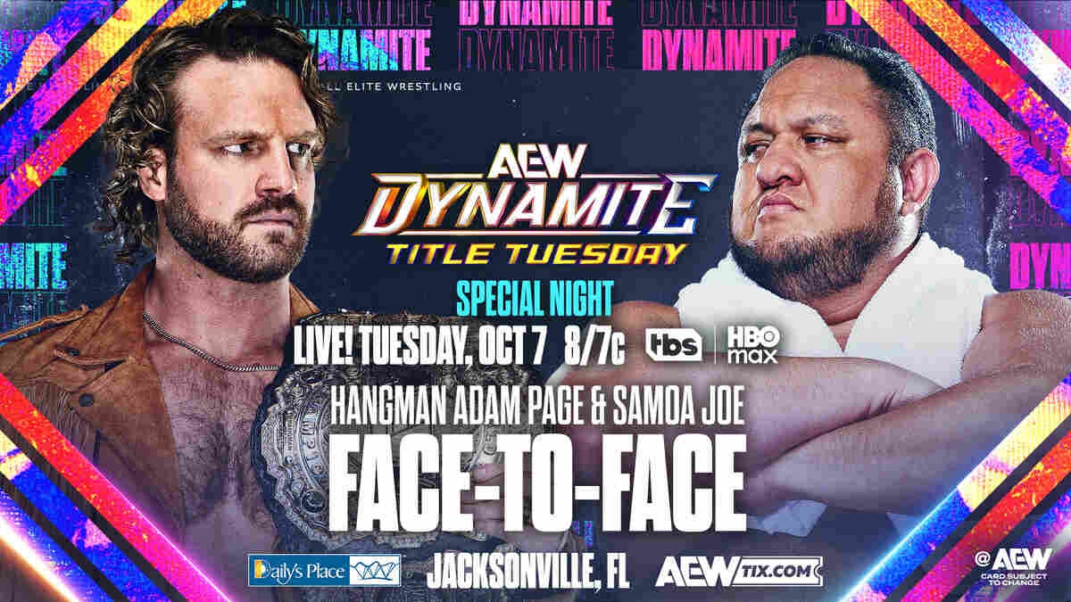 AEW Dynamite Title Tuesday Lineup: 2.5 hour special with Three Championship  Matches and more! - WWE News, WWE Results, AEW News, AEW Results