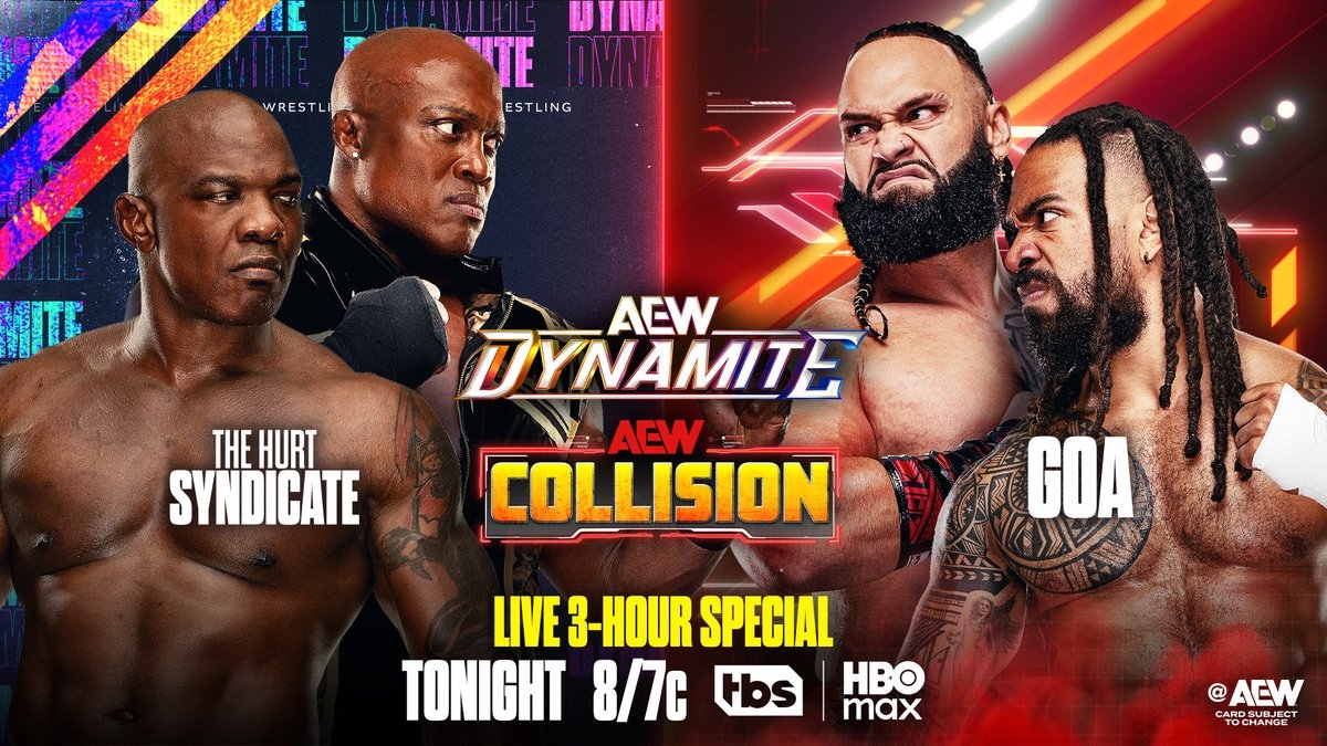 ish. on X: "The Hurt Syndicate vs The Demand, AEW: Dynamite + Collision, October 15, 2025 ***.5 stars I was just getting in the match and they ended it but I enjoyed