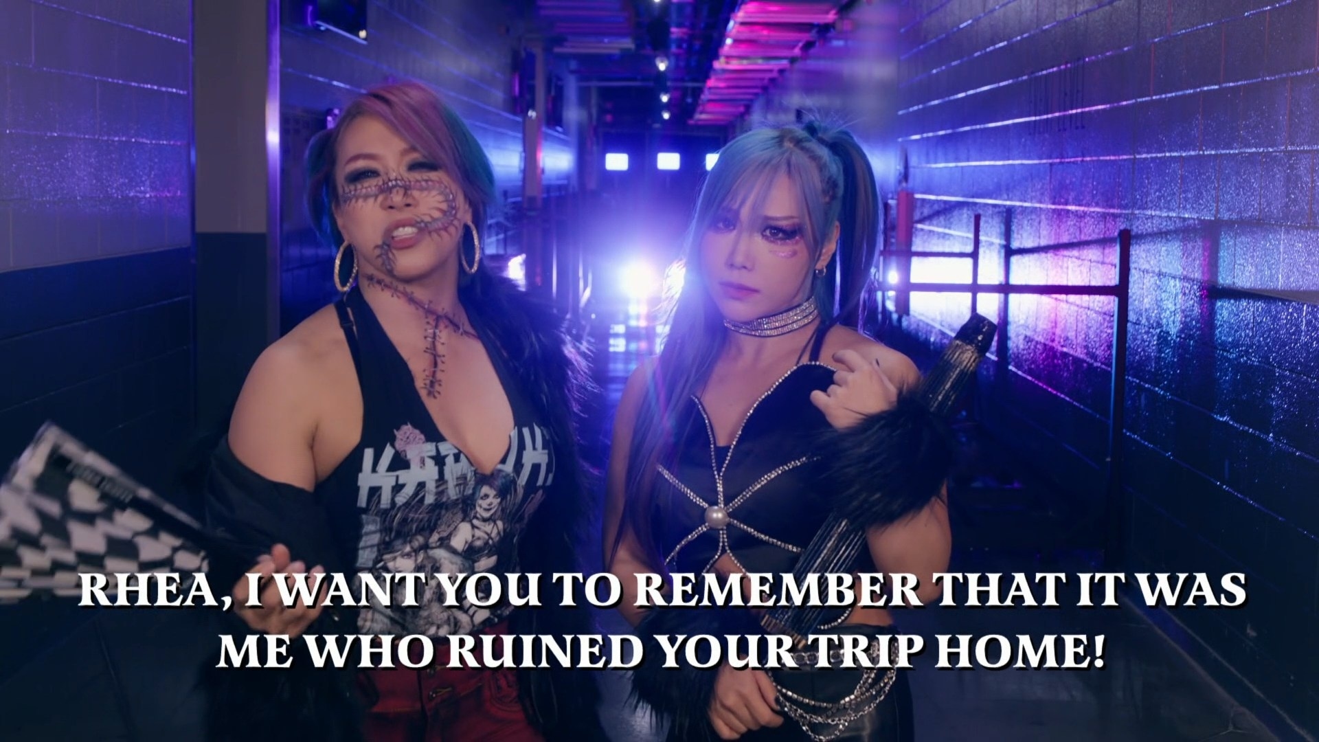 May be an image of one or more people, poster and text that says '本し分 RHEA, I WANT YOU ΤΟ REMEMBER THAT ИΤ WAS ΜΕ WHO RUINED YOUR TRIP HOME!'