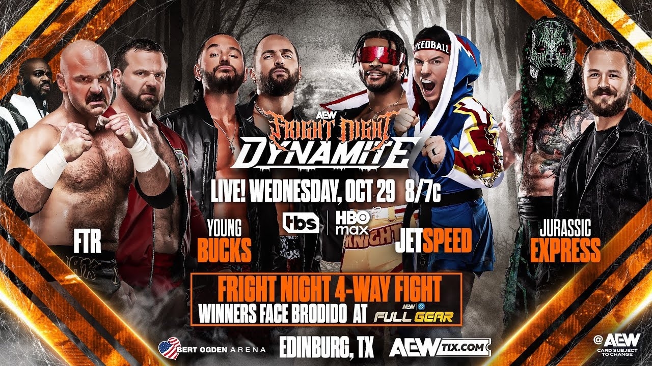 WWE 2K25 FTR Vs. Young Bucks Vs. JetSpeed Vs. Jurassic Express - AEW Fright  Night Dynamite 10/29/25