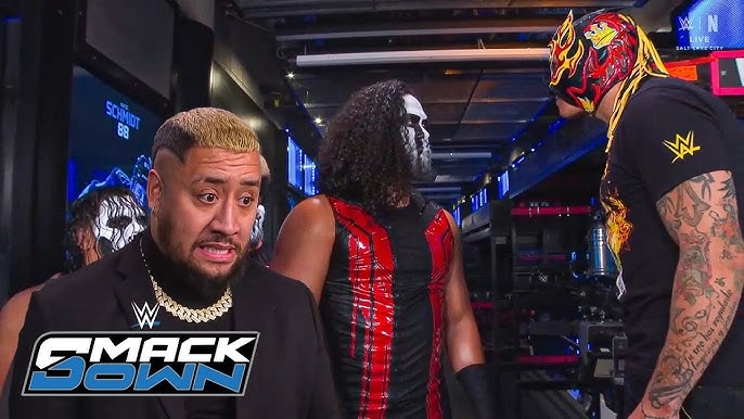 REY FENIX SLAPS TALLA BACKSTAGE ON SMACKDOWN – SOLO SIKOA REACTS!