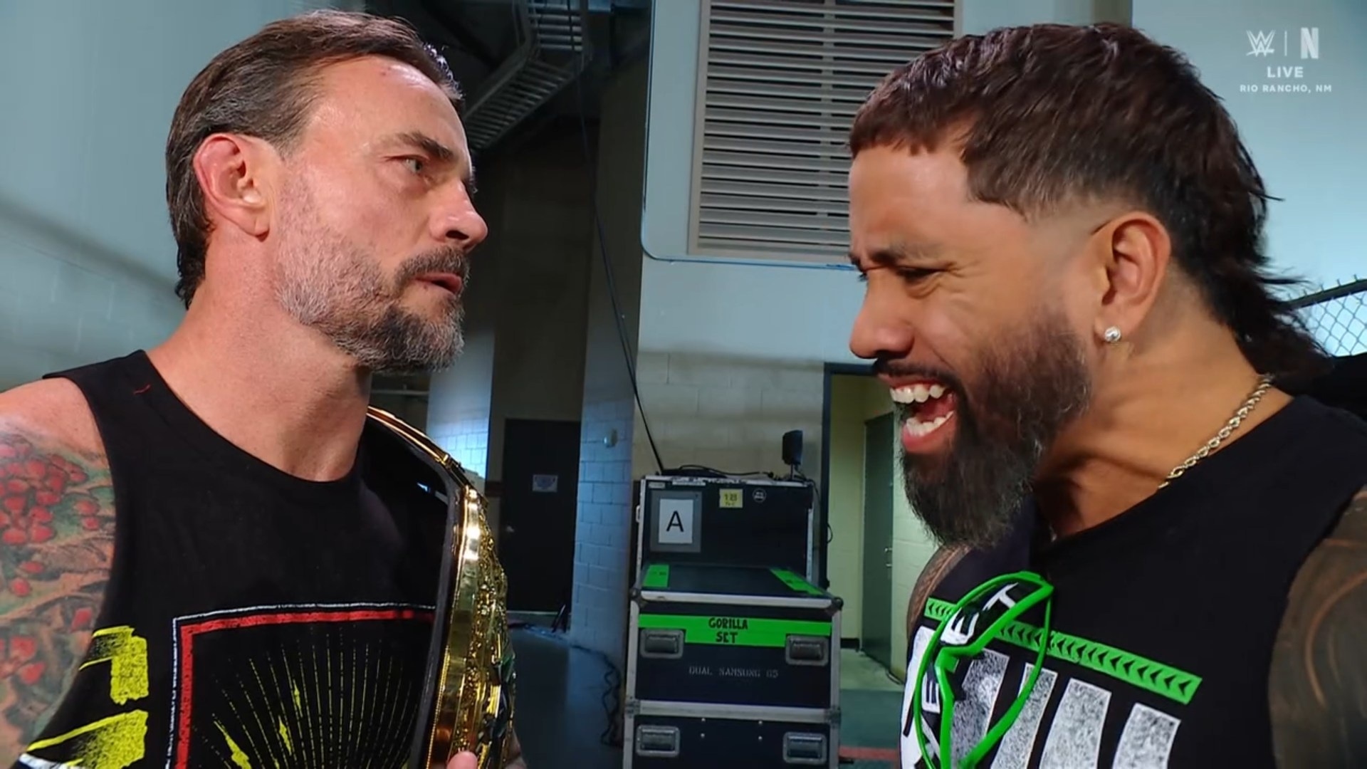 May be an image of one or more people, beard and text