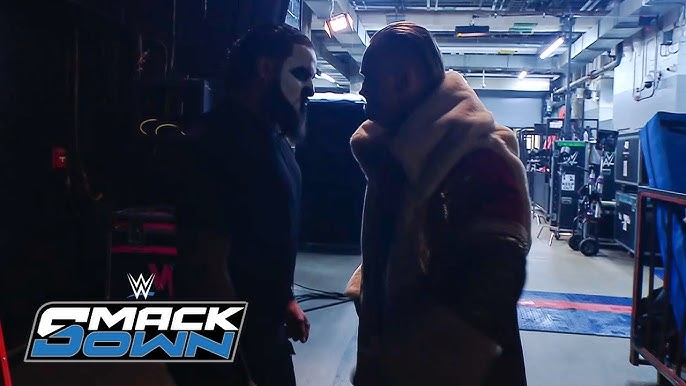ILJA DRAGUNOV Faces TAMA TONGA Backstage at WWE SMACKDOWN
