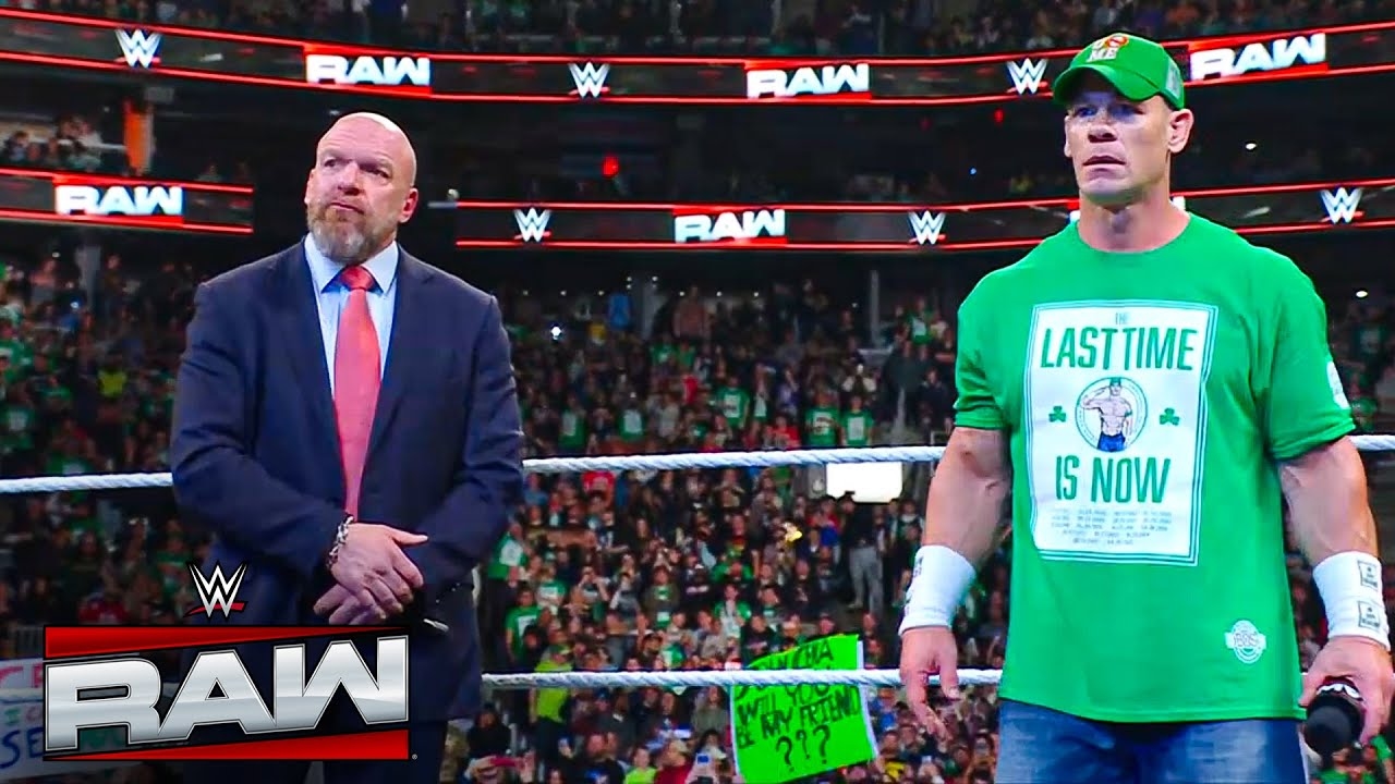 John Cena's Emotional RETIREMENT TOUR PROMO With Triple H At WWE Raw!