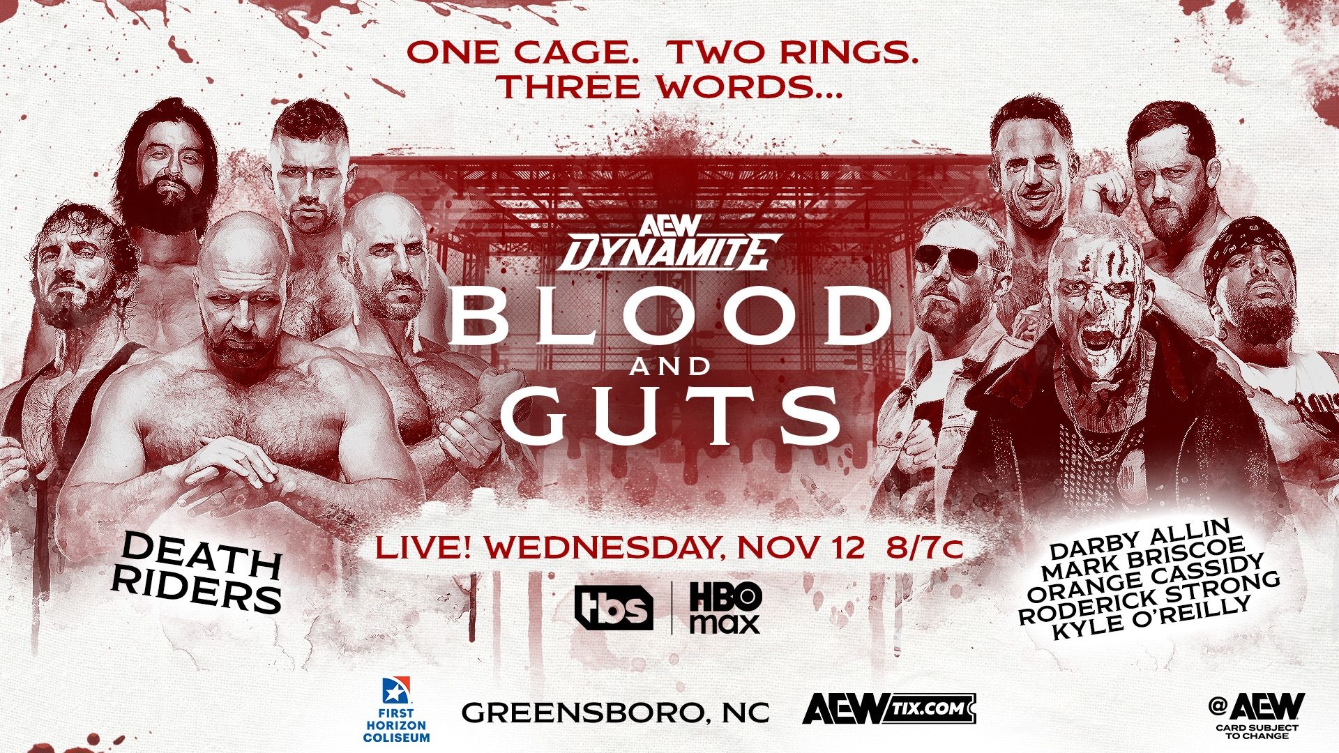 AEW Dynamite Blood and Guts live results: Two cage matches - F4W/WON