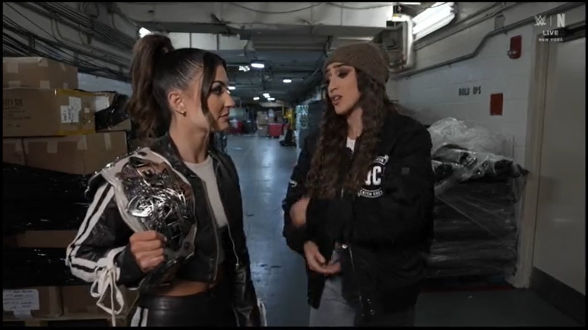 EVOLVE Women's Champion Kendal Grey and Wren Sinclair backstage segment #WWENXT #NXTGoldRush
