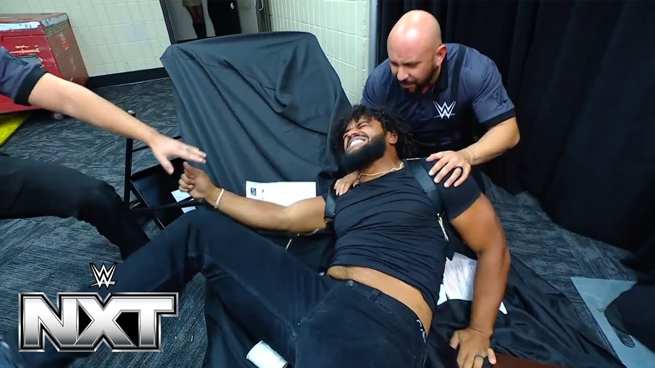Josh Briggs Choke Slams Tavion Heights Through Table! NXT Backstage Chaos | FIGHTIUM - YouTube