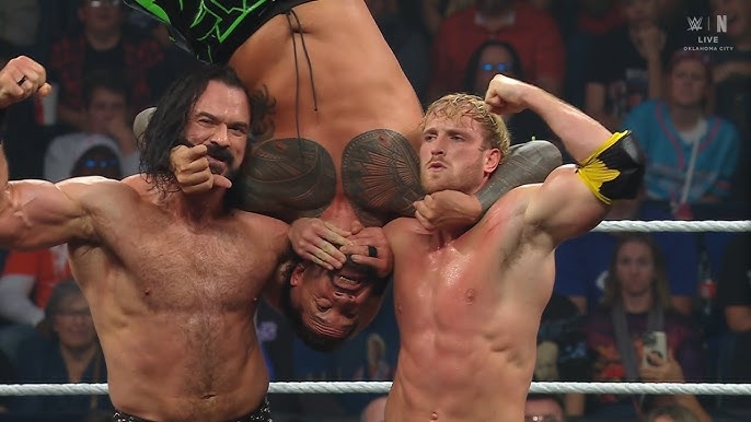 Logan Paul Drew McIntyre vs The Usos Full Match WWE RAW Highlights Today