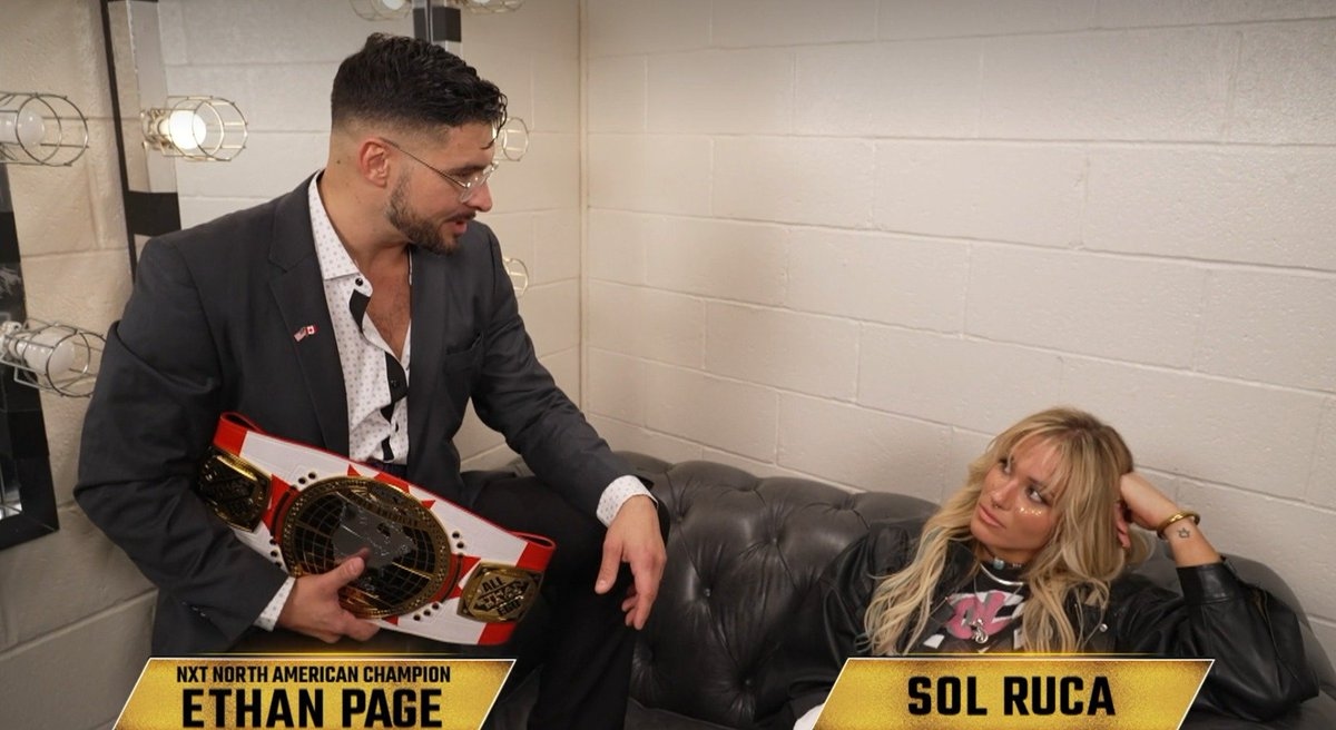 Ethan Page tells Sol Ruca she is a world champion calibre talent, and  advises her to only look out for herself and not Zaria