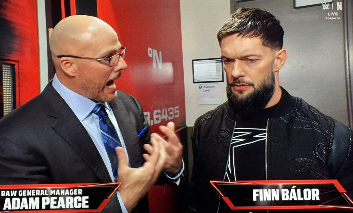Finn Balor tried to declare for the Royal Rumble, but Adam Pearce says the  Royal Rumble is full