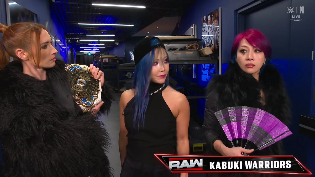 Asuka vs Kairi Sane Vs Becky Lynch for the IC title, Wrestlemania Main  Event Saturday. Asuka wins the title, gets her WM moment and then Kairi  wins the title. Women's Wrestling at