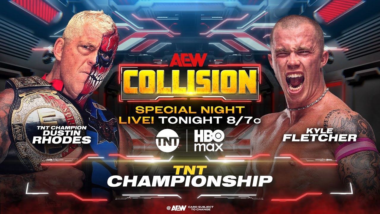 WWE 2K25 Dustin Rhodes Vs. Kyle Fletcher - TNT Championship - Street Fight - AEW Collision 7/31/25